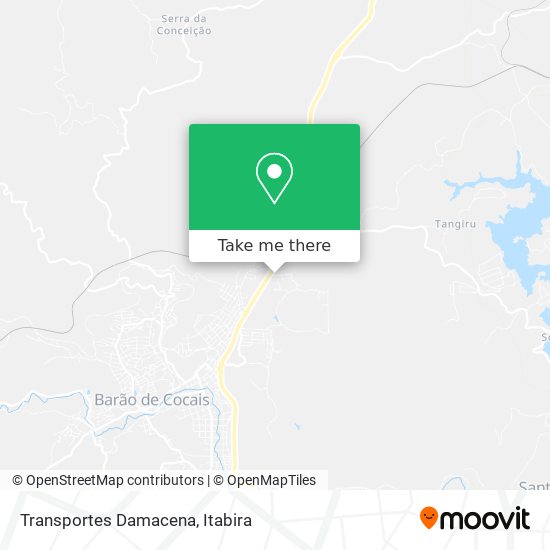 Transportes Damacena map