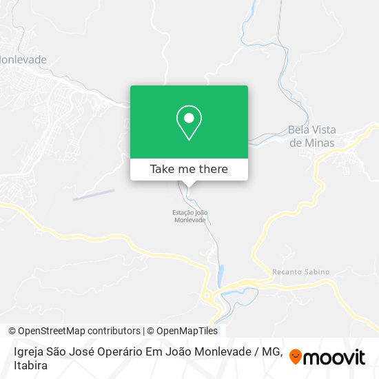 Igreja São José Operário Em João Monlevade / MG map