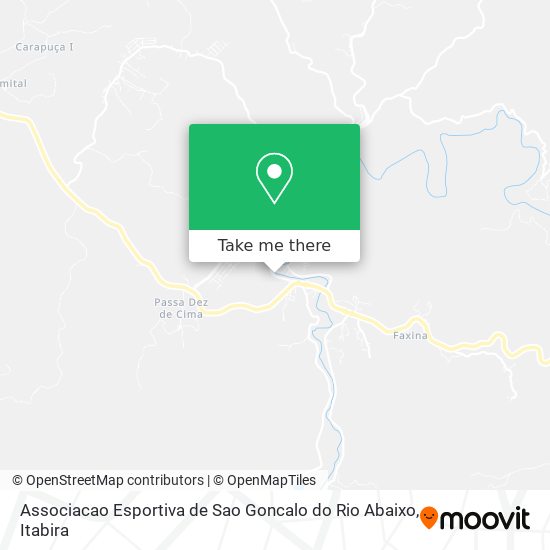 Associacao Esportiva de Sao Goncalo do Rio Abaixo map