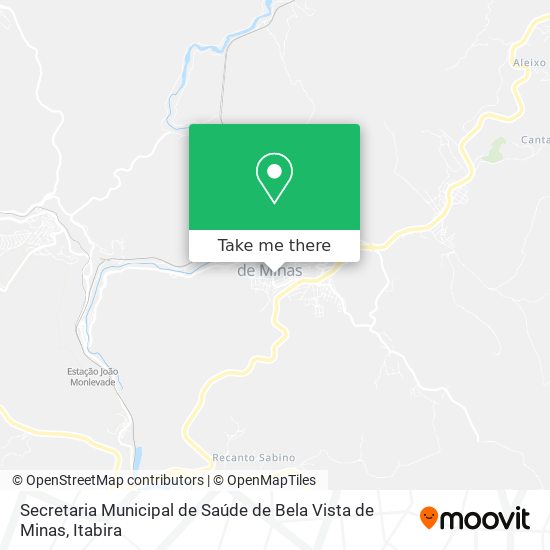 Secretaria Municipal de Saúde de Bela Vista de Minas map