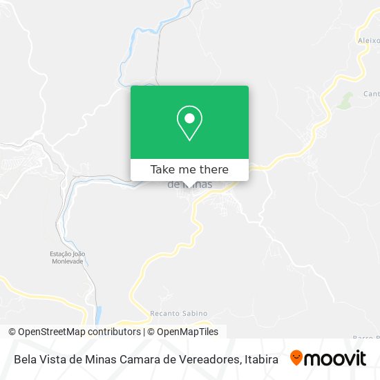 Bela Vista de Minas Camara de Vereadores map