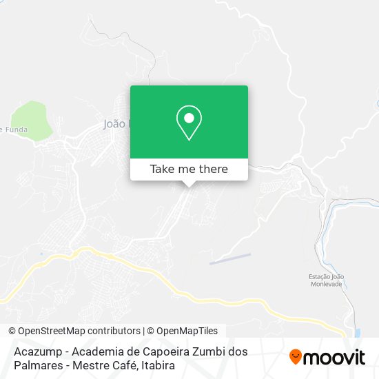 Mapa Acazump - Academia de Capoeira Zumbi dos Palmares - Mestre Café