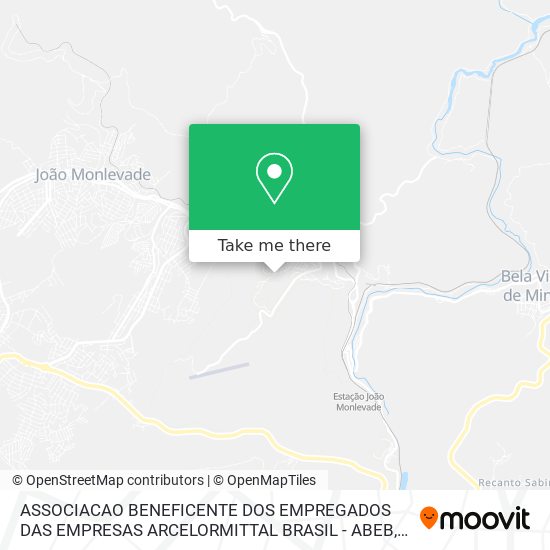ASSOCIACAO BENEFICENTE DOS EMPREGADOS DAS EMPRESAS ARCELORMITTAL BRASIL - ABEB map