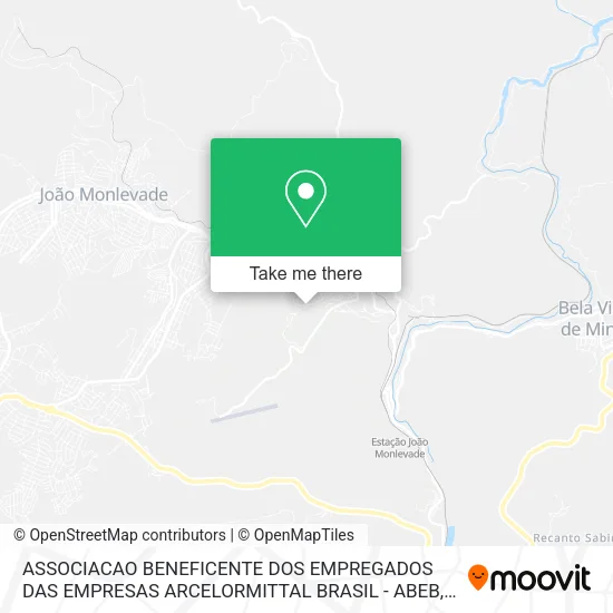 ASSOCIACAO BENEFICENTE DOS EMPREGADOS DAS EMPRESAS ARCELORMITTAL BRASIL - ABEB map