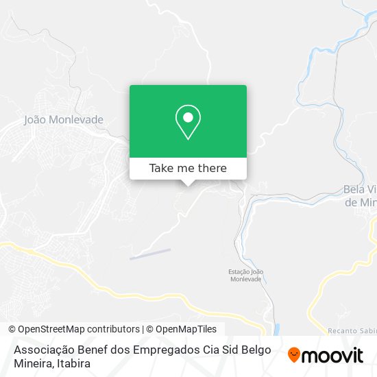 Associação Benef dos Empregados Cia Sid Belgo Mineira map