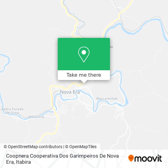 Coopnera Cooperativa Dos Garimpeiros De Nova Era map