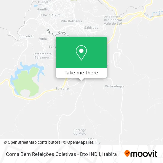 Coma Bem Refeições Coletivas - Dto IND I map