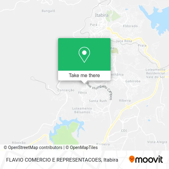 FLAVIO COMERCIO E REPRESENTACOES map