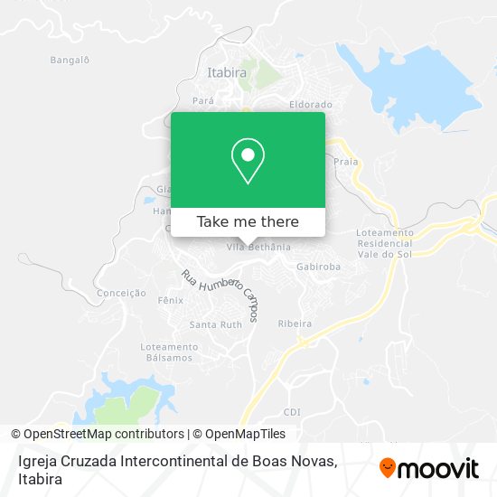 Igreja Cruzada Intercontinental de Boas Novas map