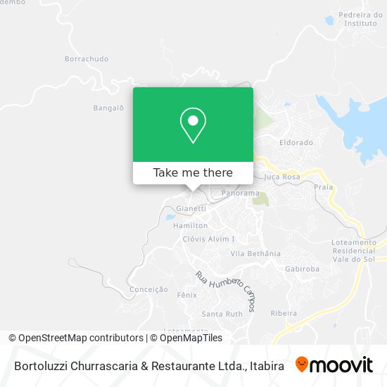 Mapa Bortoluzzi Churrascaria & Restaurante Ltda.