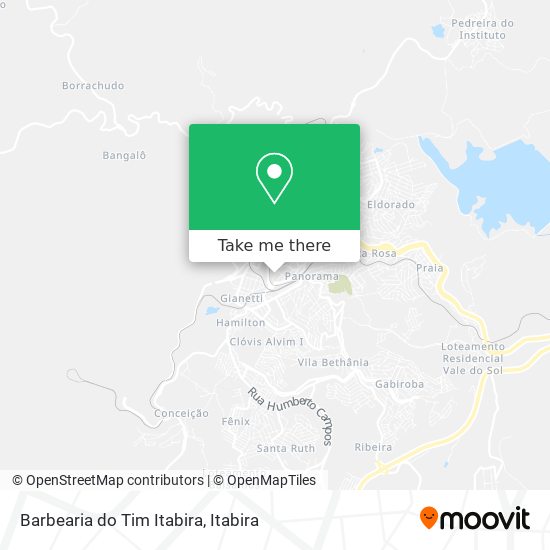 Mapa Barbearia do Tim Itabira