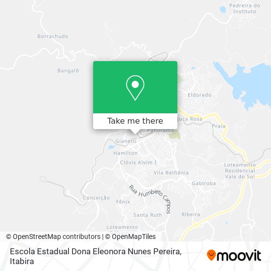 Mapa Escola Estadual Dona Eleonora Nunes Pereira