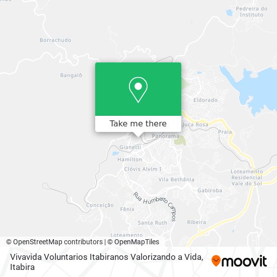 Vivavida Voluntarios Itabiranos Valorizando a Vida map