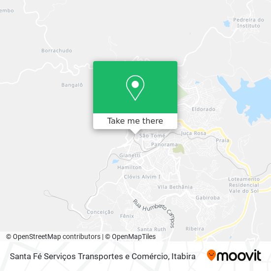 Mapa Santa Fé Serviços Transportes e Comércio