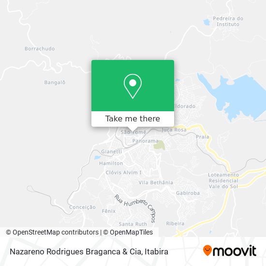 Nazareno Rodrigues Braganca & Cia map