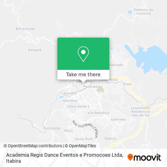 Academia Regis Dance Eventos e Promocoes Ltda map