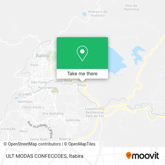 ULT MODAS CONFECCOES map