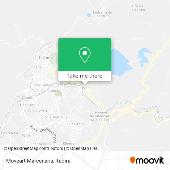 Mapa Moveart Marcenaria