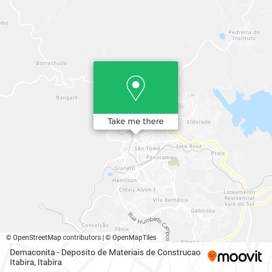 Demaconita - Deposito de Materiais de Construcao Itabira map