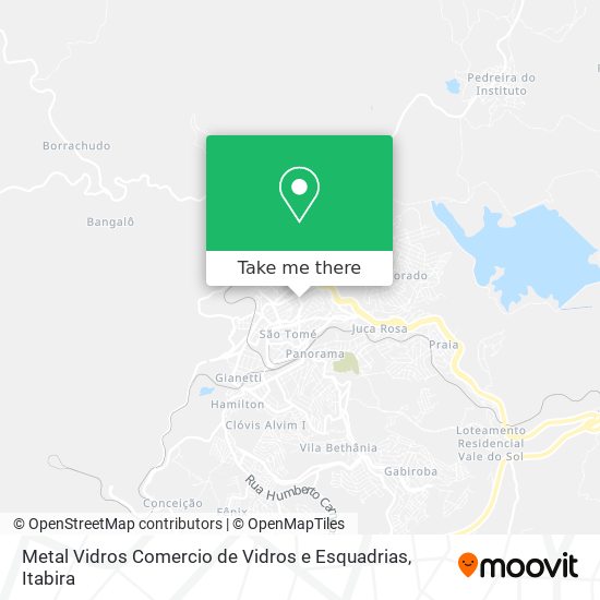 Metal Vidros Comercio de Vidros e Esquadrias map