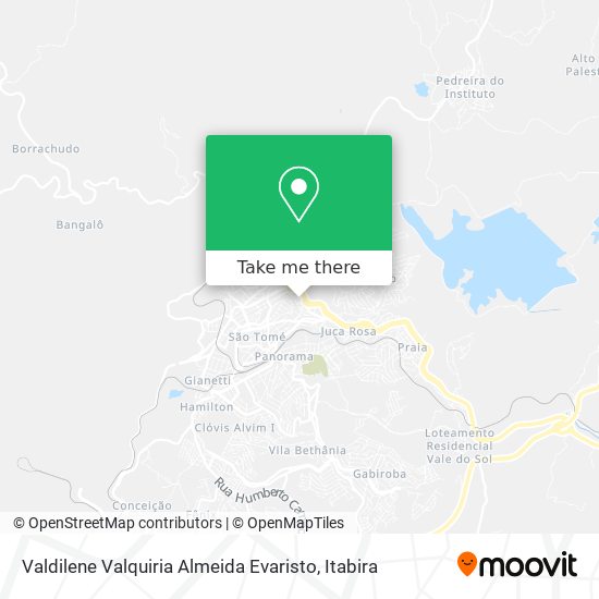 Valdilene Valquiria Almeida Evaristo map