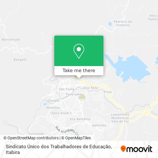 Sindicato Único dos Trabalhadores de Educação map