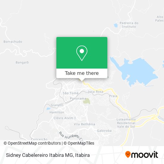 Sidney Cabelereiro Itabira MG map