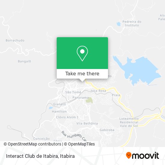 Mapa Interact Club de Itabira