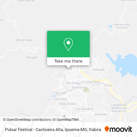 Pulsar Festival - Cachoeira Alta, Ipoema-MG map