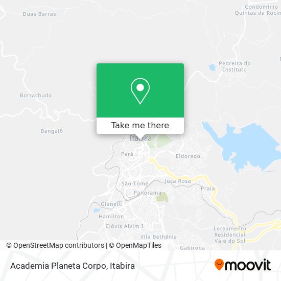 Academia Planeta Corpo map