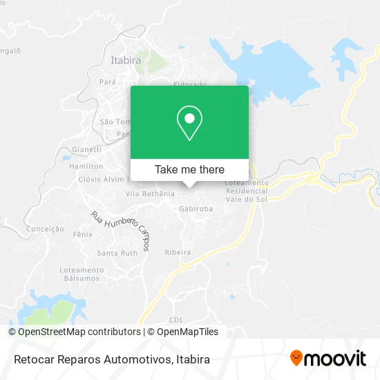 Retocar Reparos Automotivos map