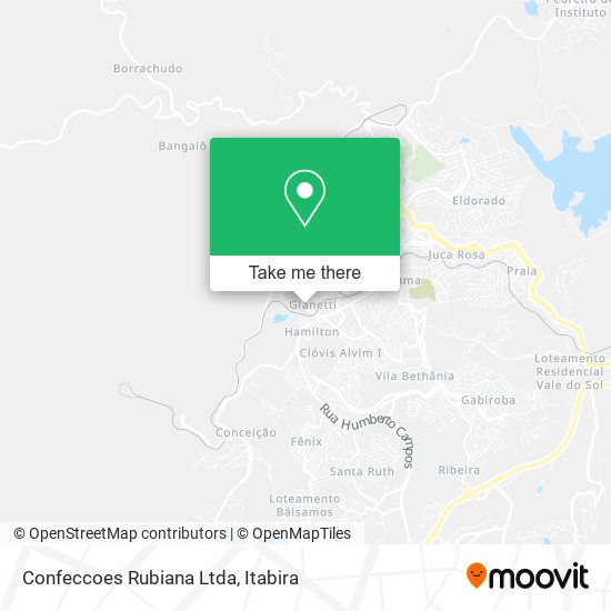 Confeccoes Rubiana Ltda map