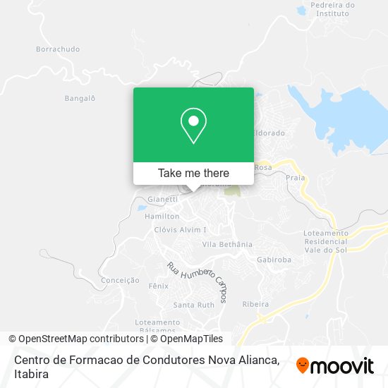 Centro de Formacao de Condutores Nova Alianca map
