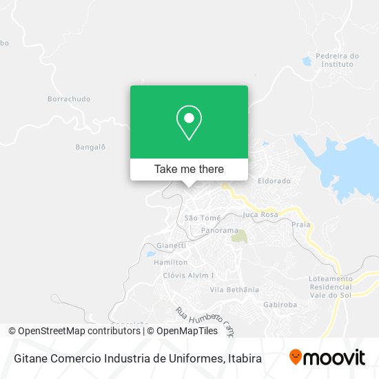 Mapa Gitane Comercio Industria de Uniformes