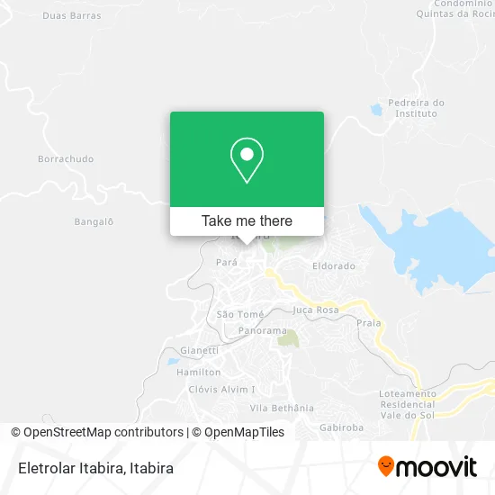 Eletrolar Itabira map