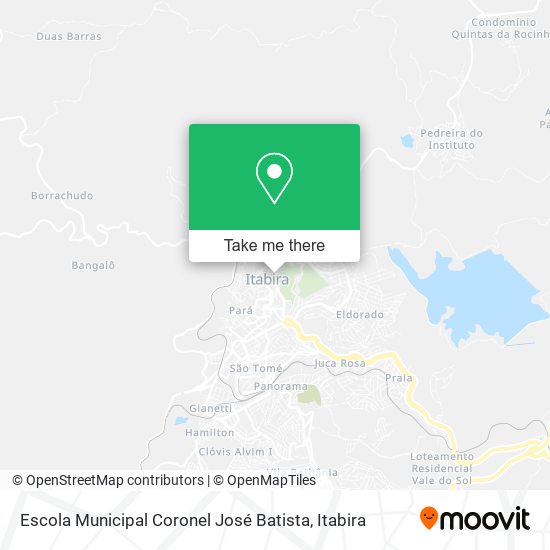 Mapa Escola Municipal Coronel José Batista