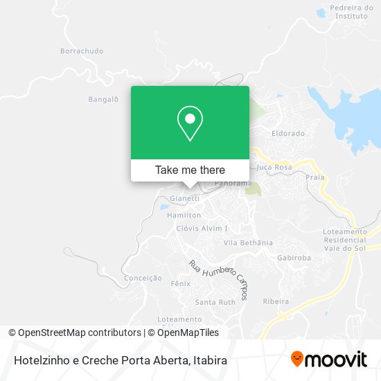 Mapa Hotelzinho e Creche Porta Aberta