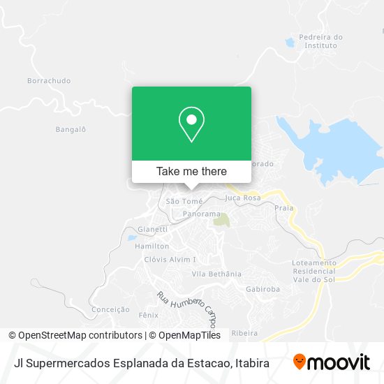 Mapa Jl Supermercados Esplanada da Estacao