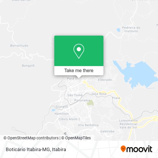 Boticário Itabira-MG map