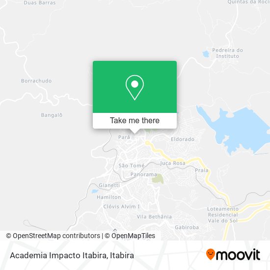 Academia Impacto Itabira map