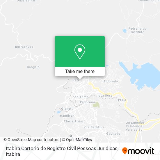 Itabira Cartorio de Registro Civil Pessoas Juridicas map