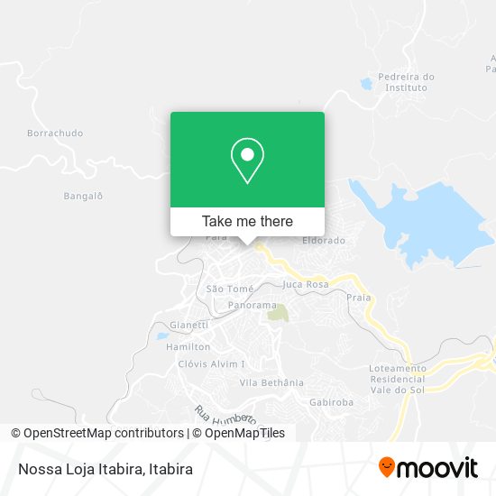 Mapa Nossa Loja Itabira