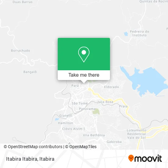 Itabira Itabira map