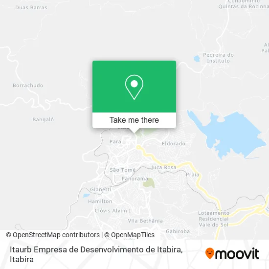Itaurb Empresa de Desenvolvimento de Itabira map