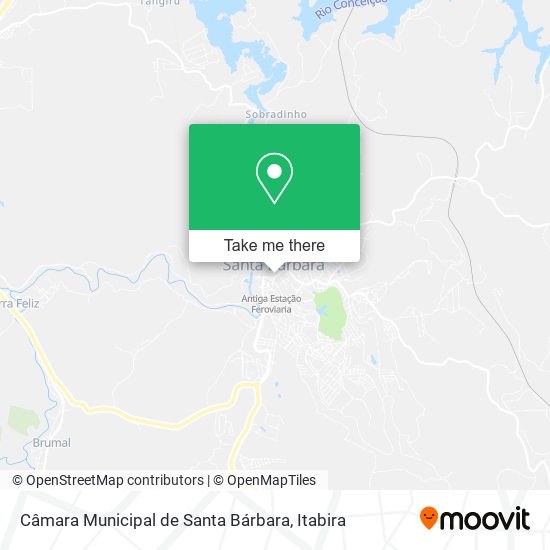 Câmara Municipal de Santa Bárbara map