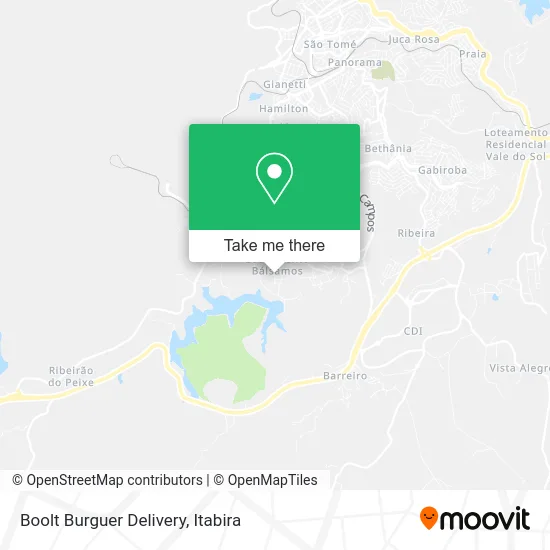 Boolt Burguer Delivery map