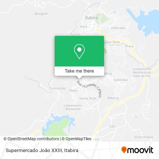 Mapa Supermercado João XXIII