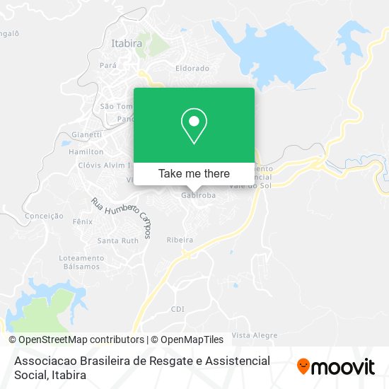 Mapa Associacao Brasileira de Resgate e Assistencial Social