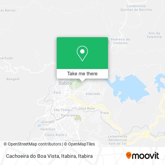 Cachoeira do Boa Vista, Itabira map