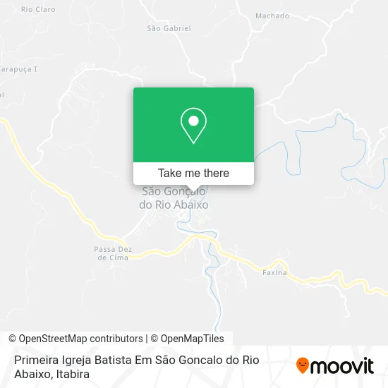 Primeira Igreja Batista Em São Goncalo do Rio Abaixo map